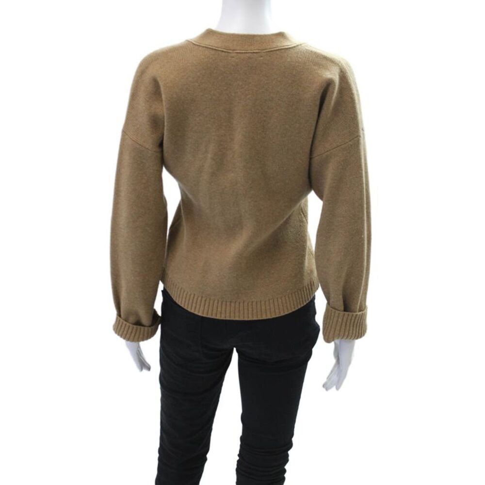 Madewell Womens Wool Long Sleeve Button Cardigan Sweater Brown Size S - Picture 3 of 6